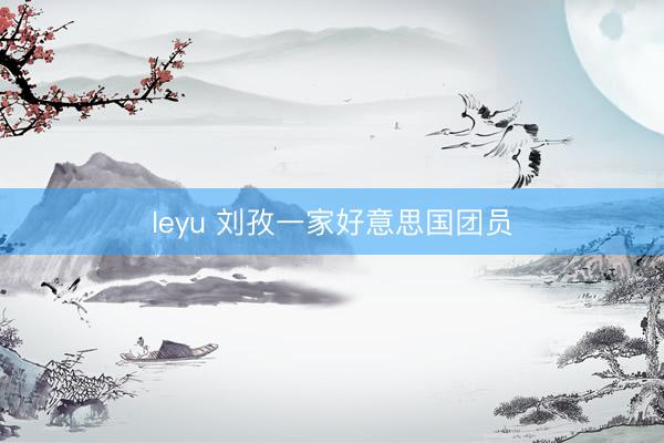 leyu 刘孜一家好意思国团员