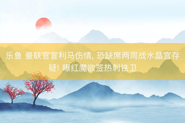 乐鱼 曼联官宣利马伤情, 恐缺席两周战水晶宫存疑! 曝红魔欲签热刺铁卫